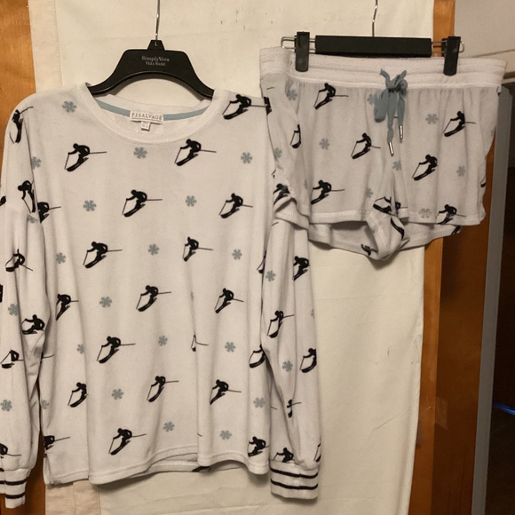 P J SALVAGE PAJAMA SHOTS SET SZ L - Picture 3 of 10